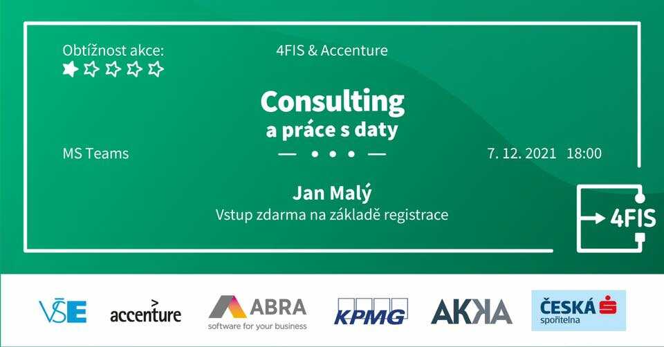 Obrázek k akci - 4FIS & Accenture: Consulting a práce s daty