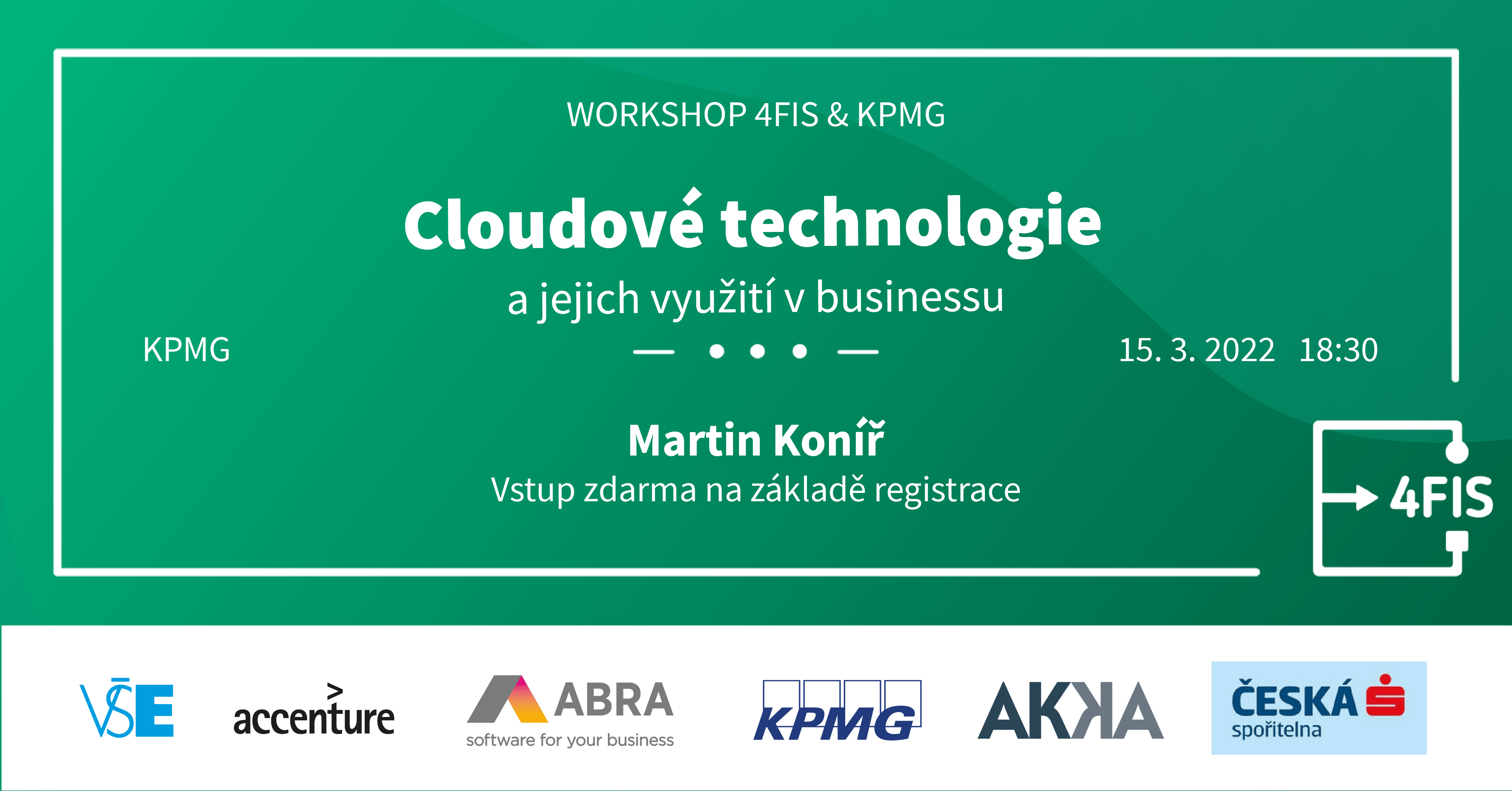 Obrázek k akci - KPMG & 4FIS: Cloudové technologie a jejich využití v businessu